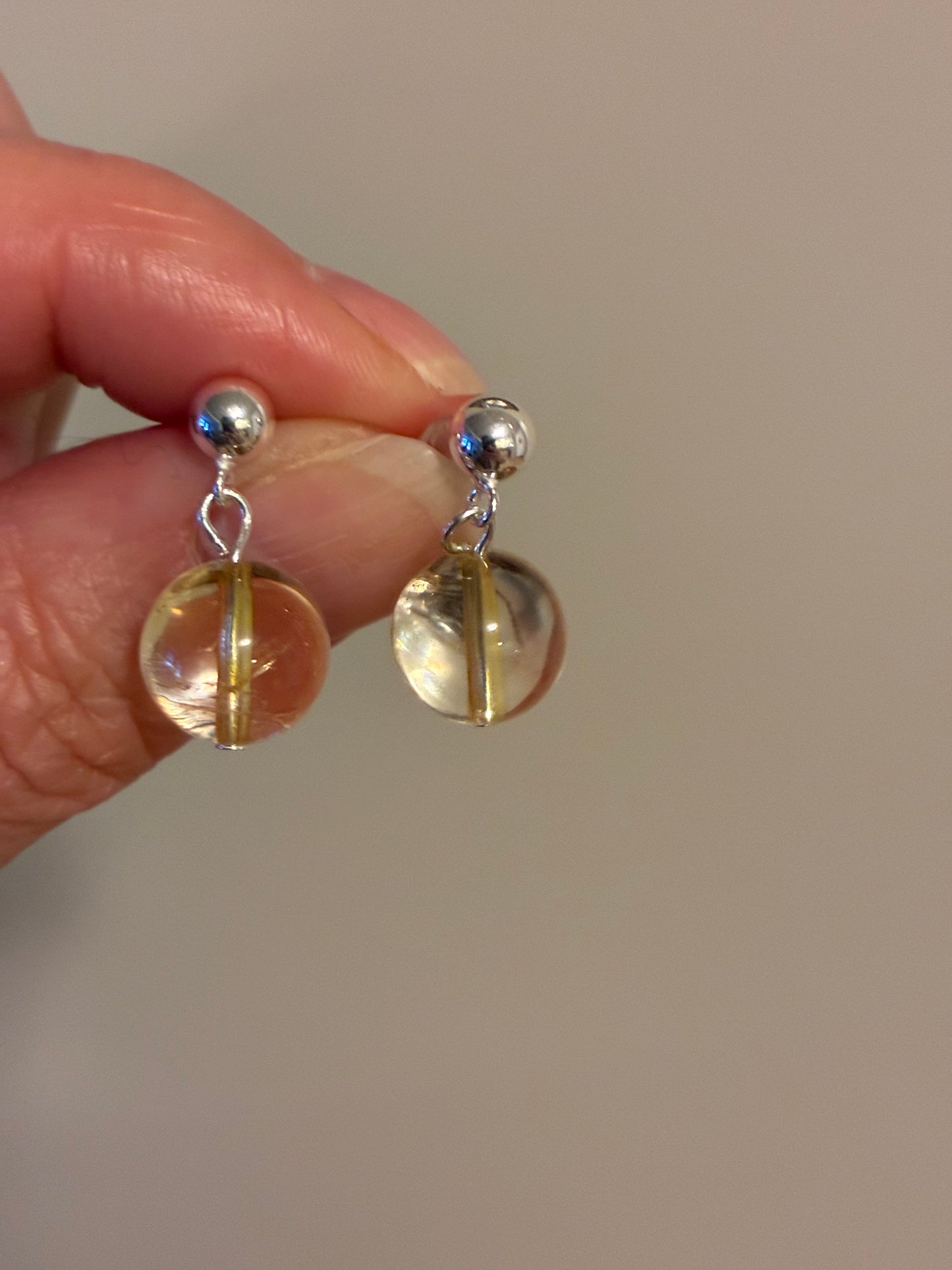 Citrine - Single Drop Earrings