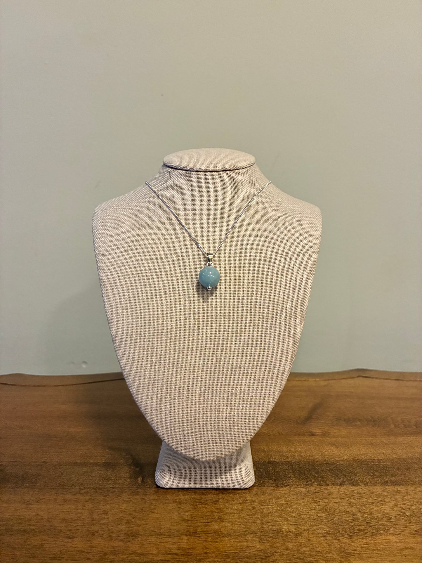 Aquamarine - Single Drop Necklace