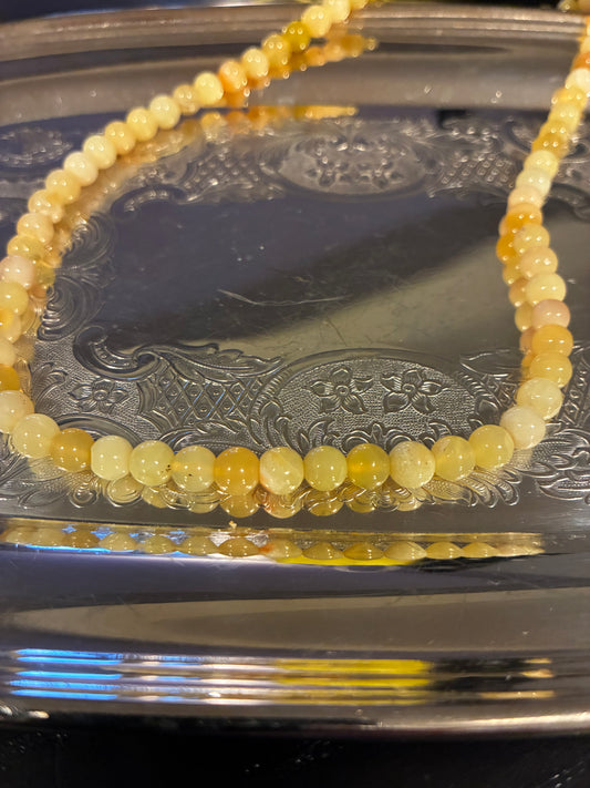 Yellow Opal - Beaded Necklace