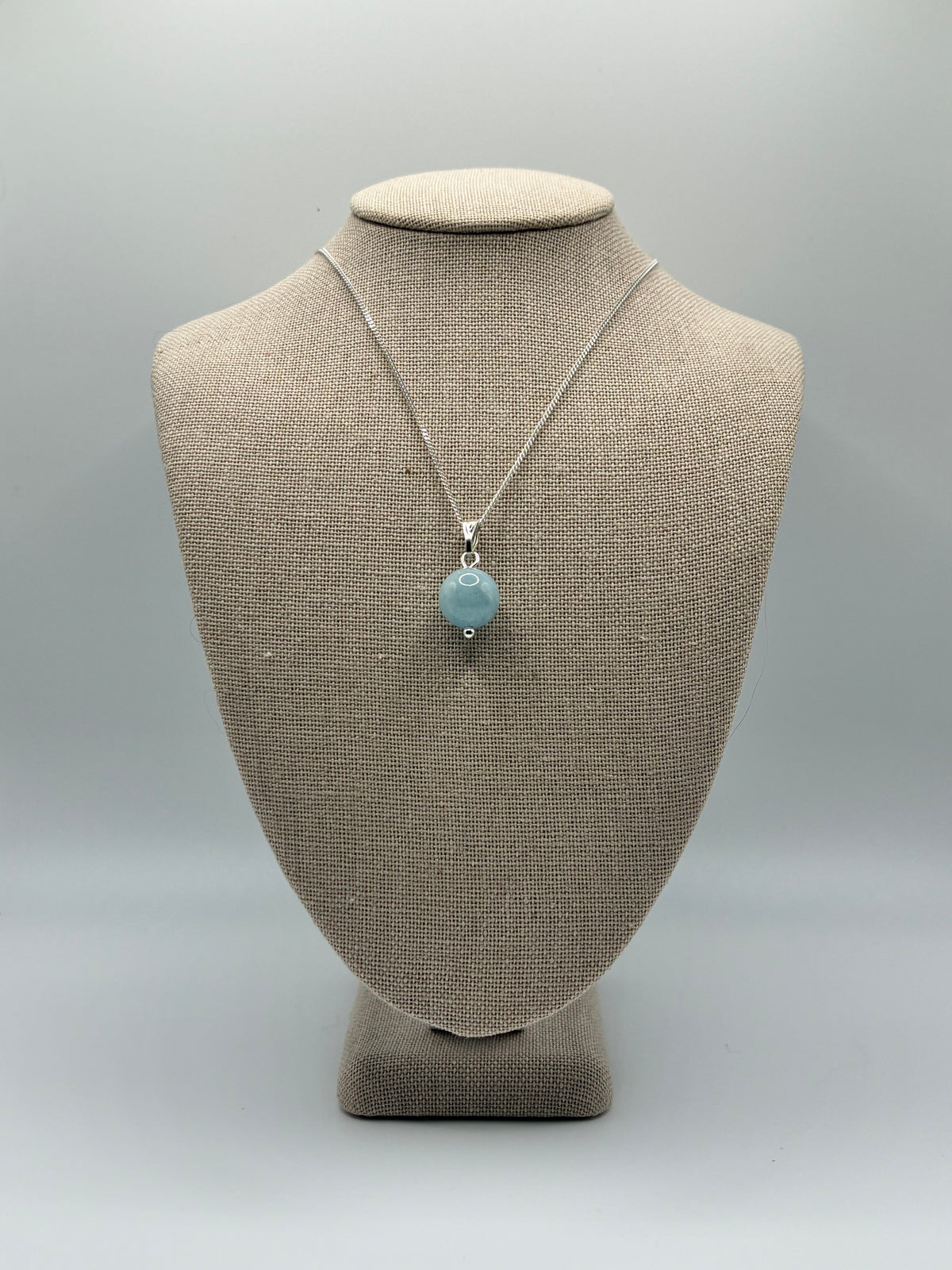 Aquamarine - Single Drop Necklace