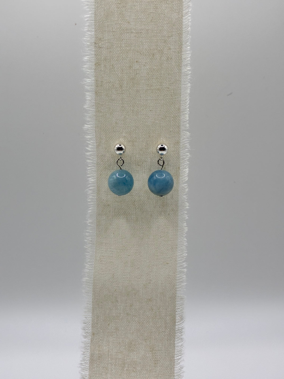 Aquamarine - Single Drop Earrings