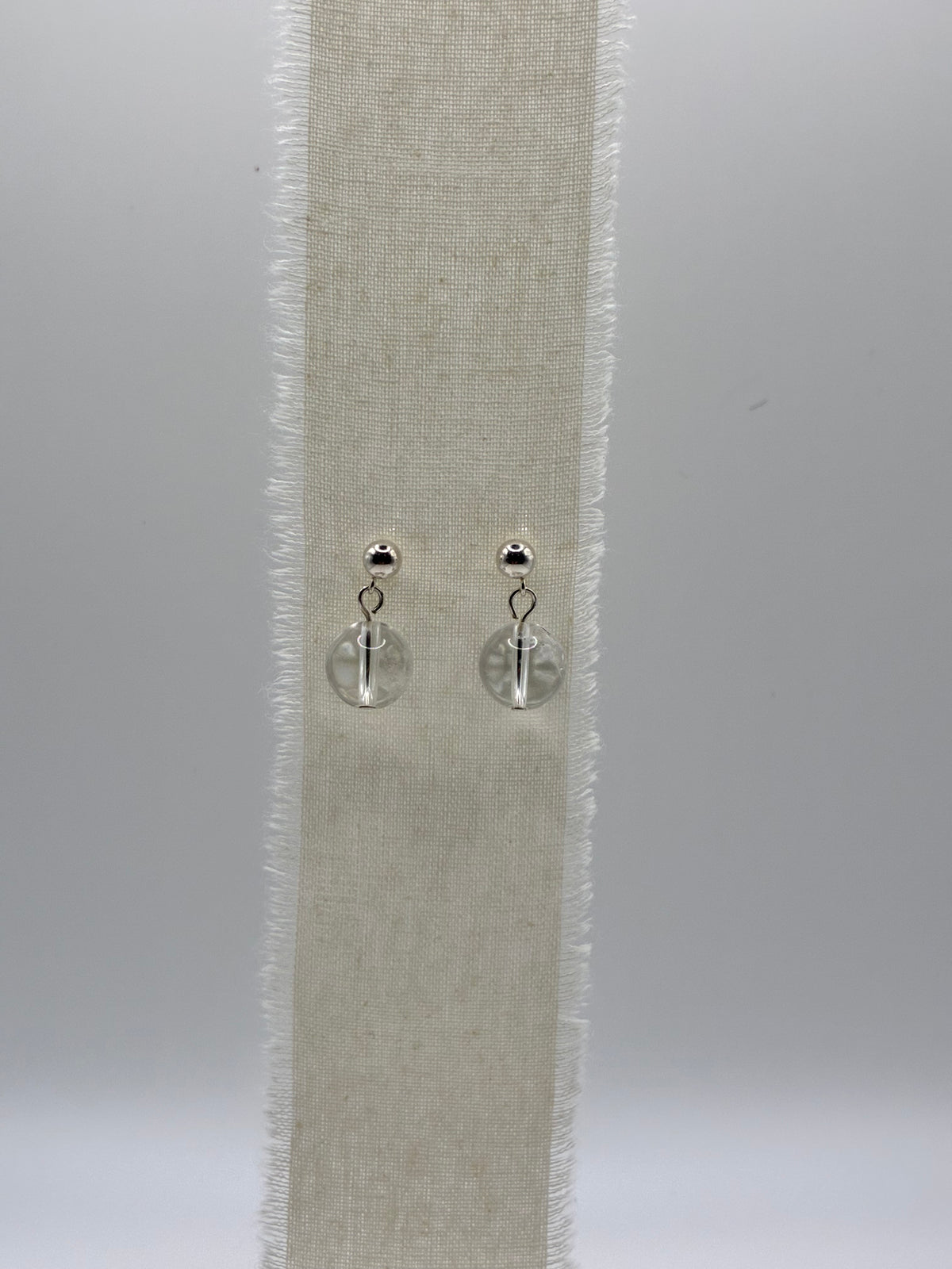 Clear Quartz - Single Drop Earrings