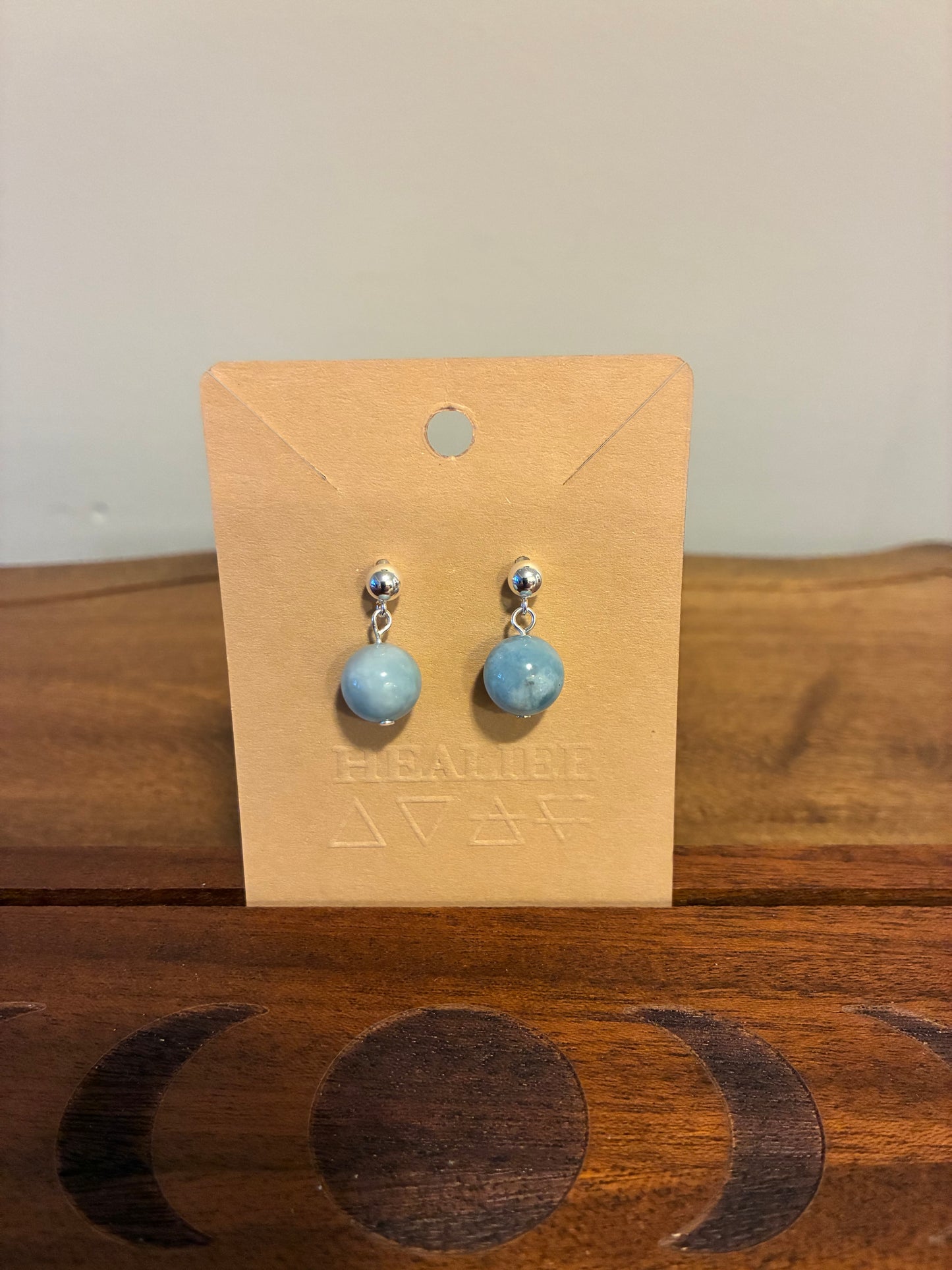 Aquamarine - Single Drop Earrings
