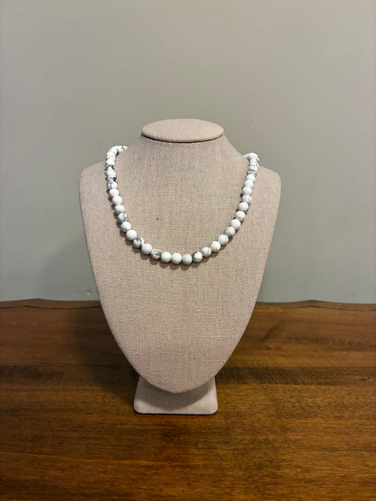 Howlite - Beaded Necklace