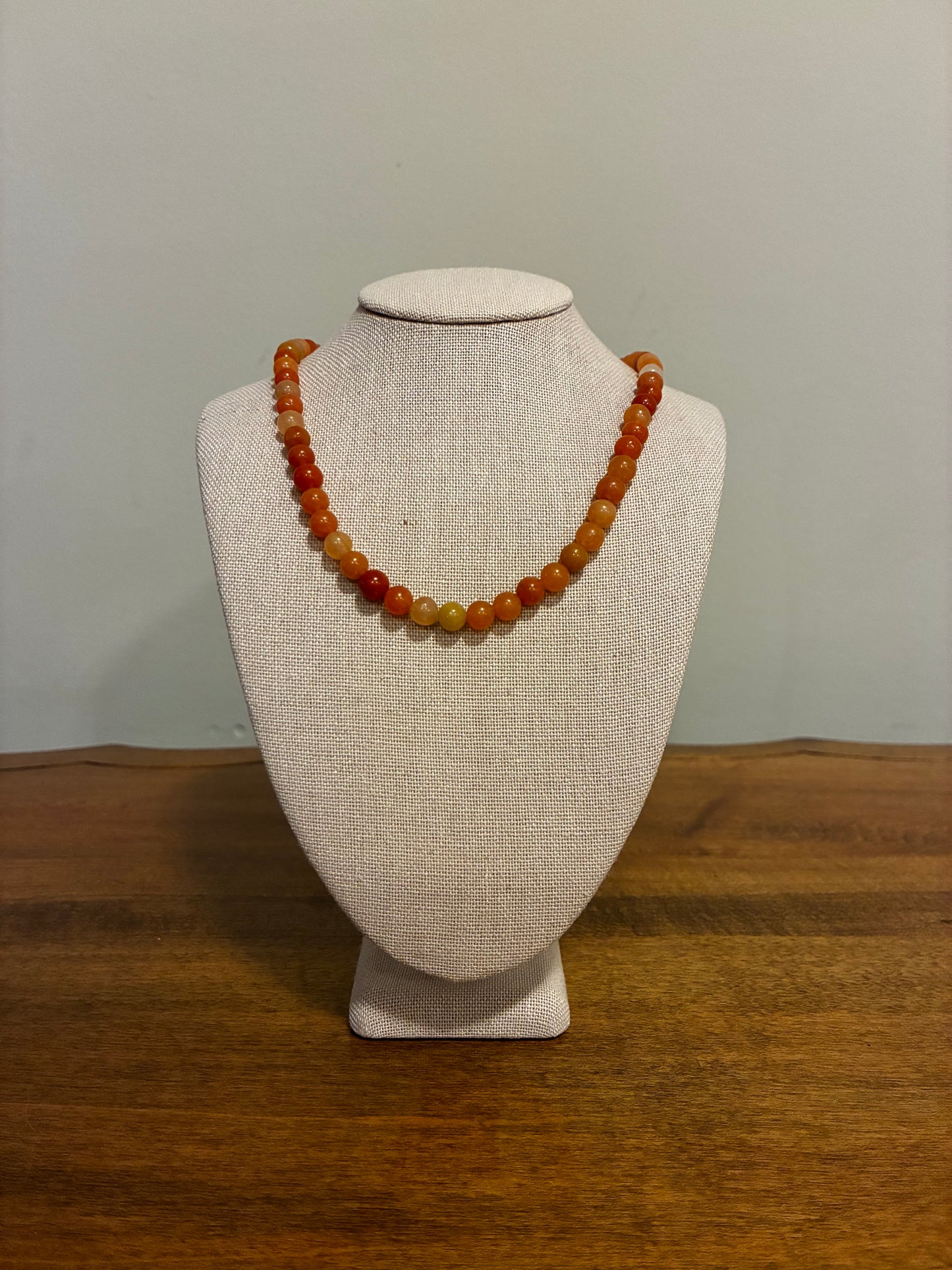 Red Aventurine - Beaded Necklace