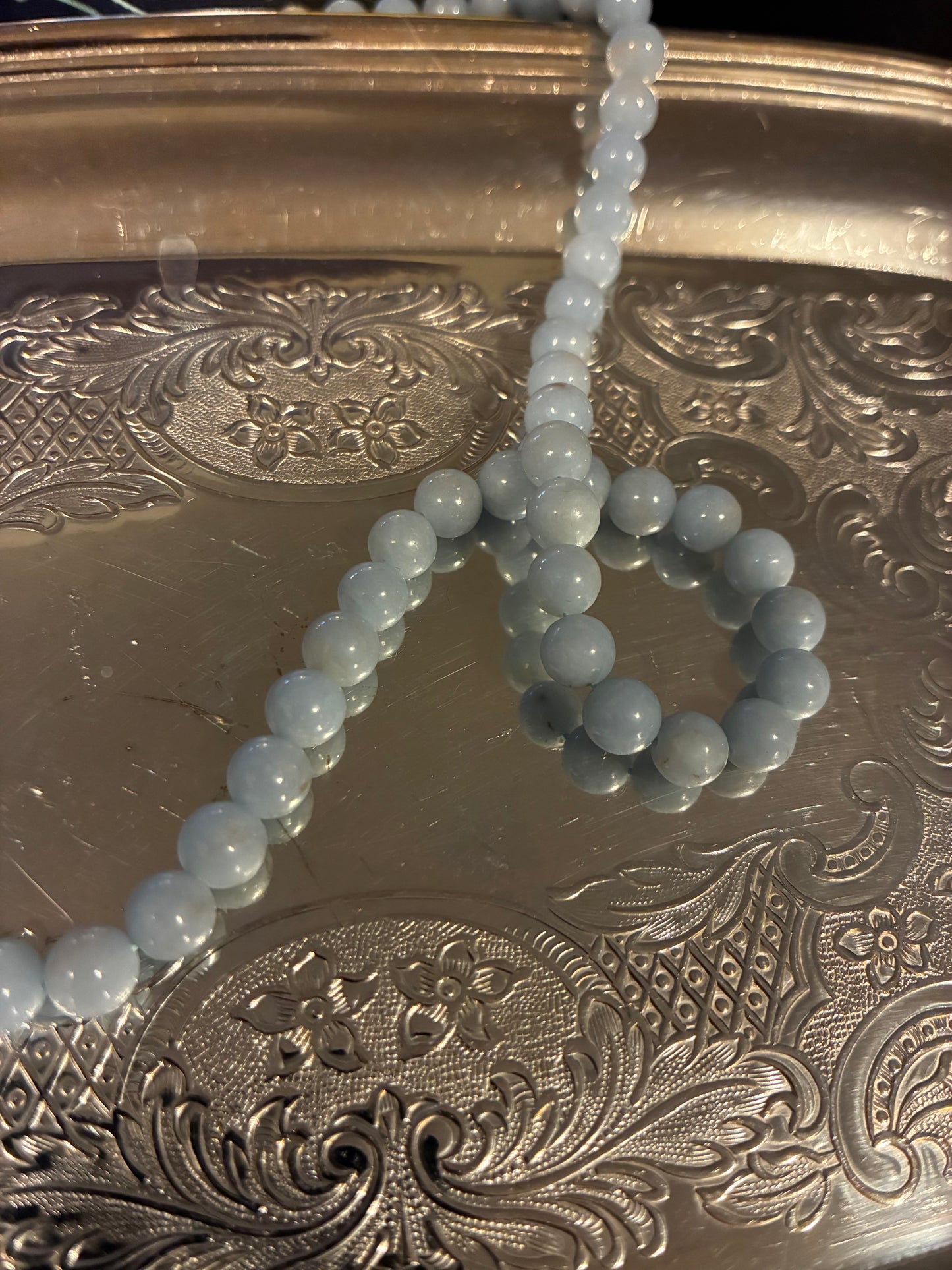 Angelite - Beaded Necklace