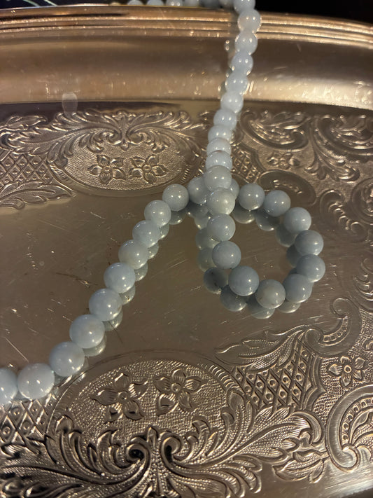 Angelite - Beaded Necklace