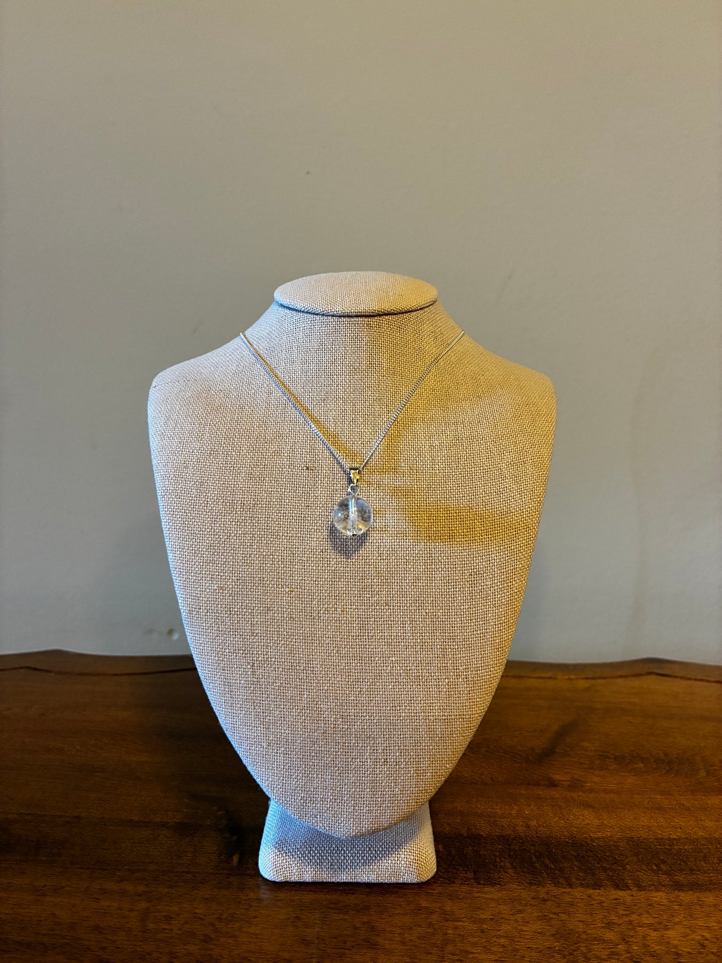 Clear Quartz - Single Drop Necklace