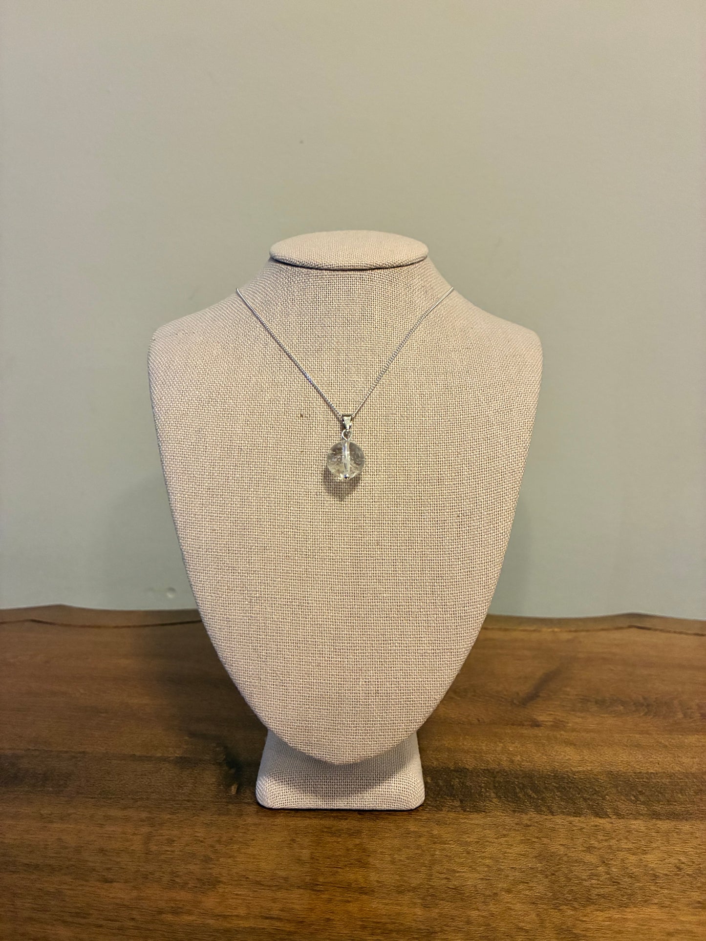 Clear Quartz - Single Drop Necklace