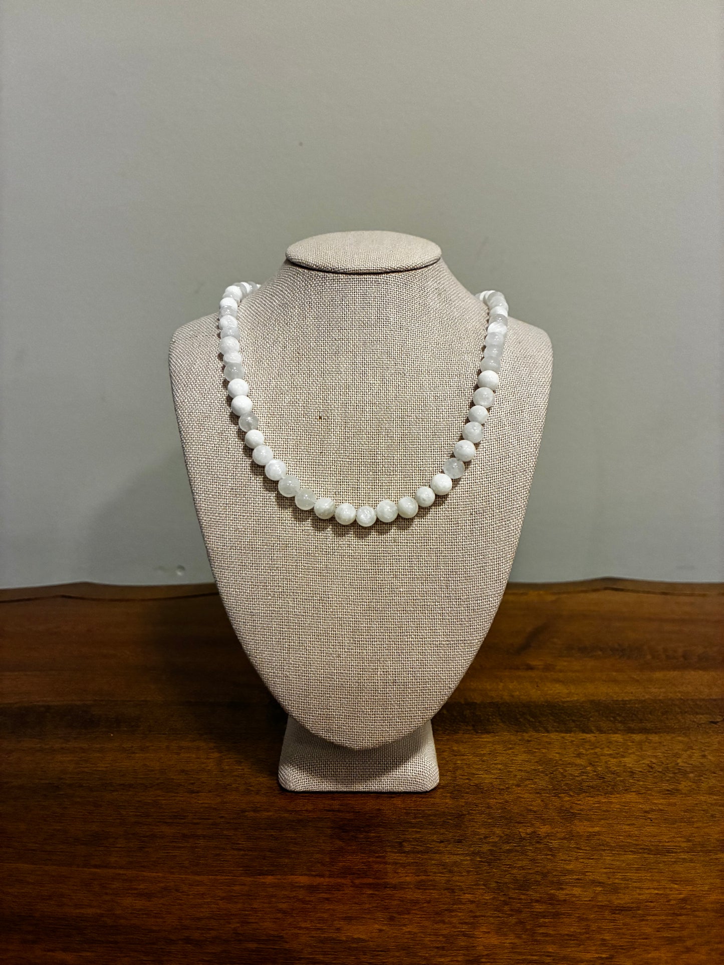 Rainbow Moonstone - Beaded Necklace