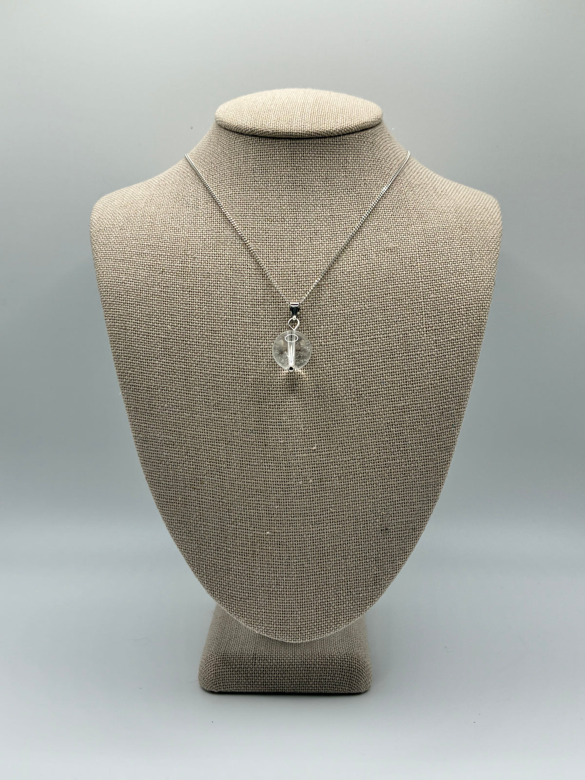 Clear Quartz - Single Drop Necklace