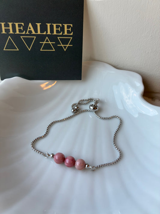 The Everyday Bracelet - Pink Rhodonite