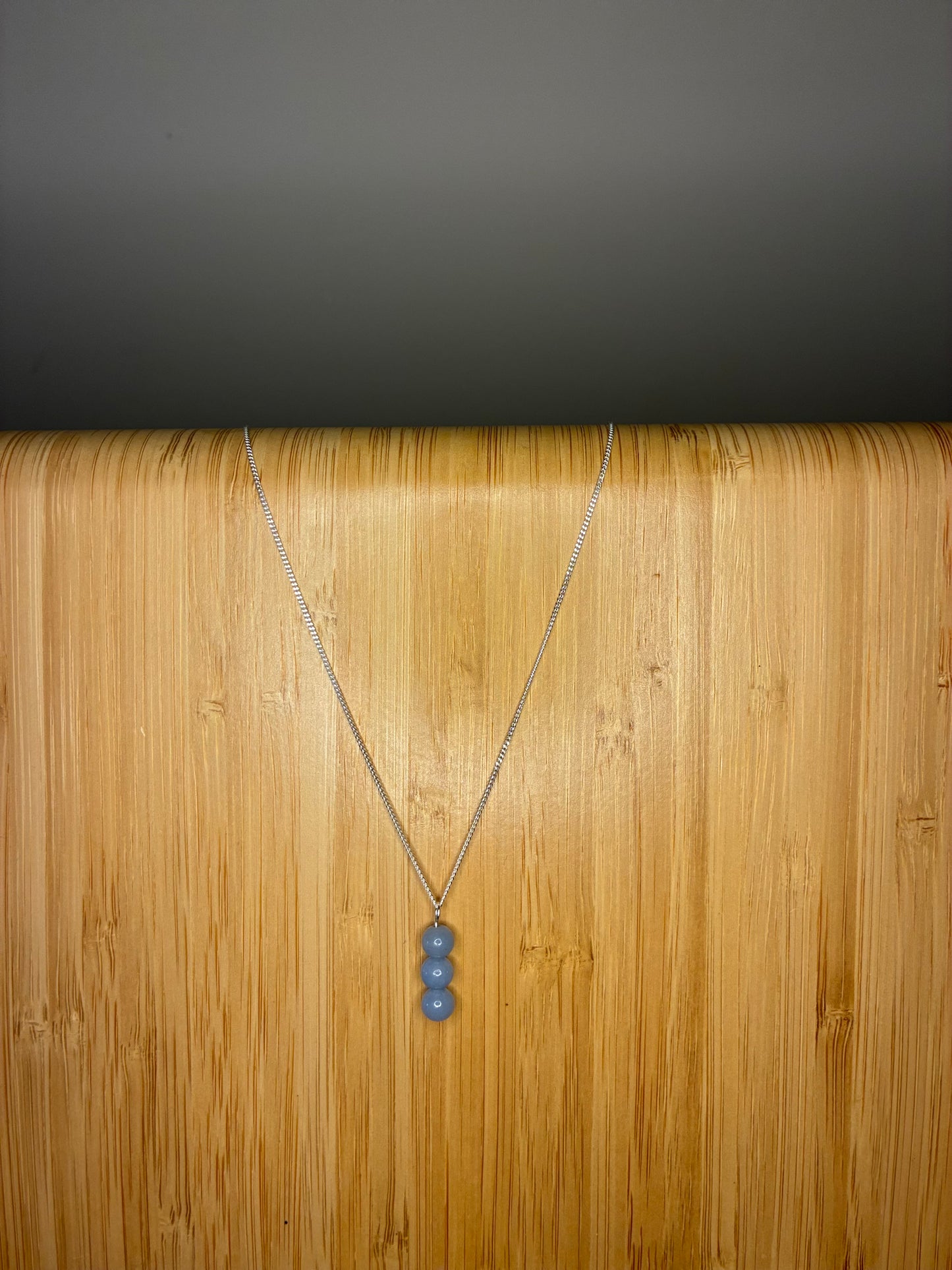 Tree Agate - Beaded Drop Necklace